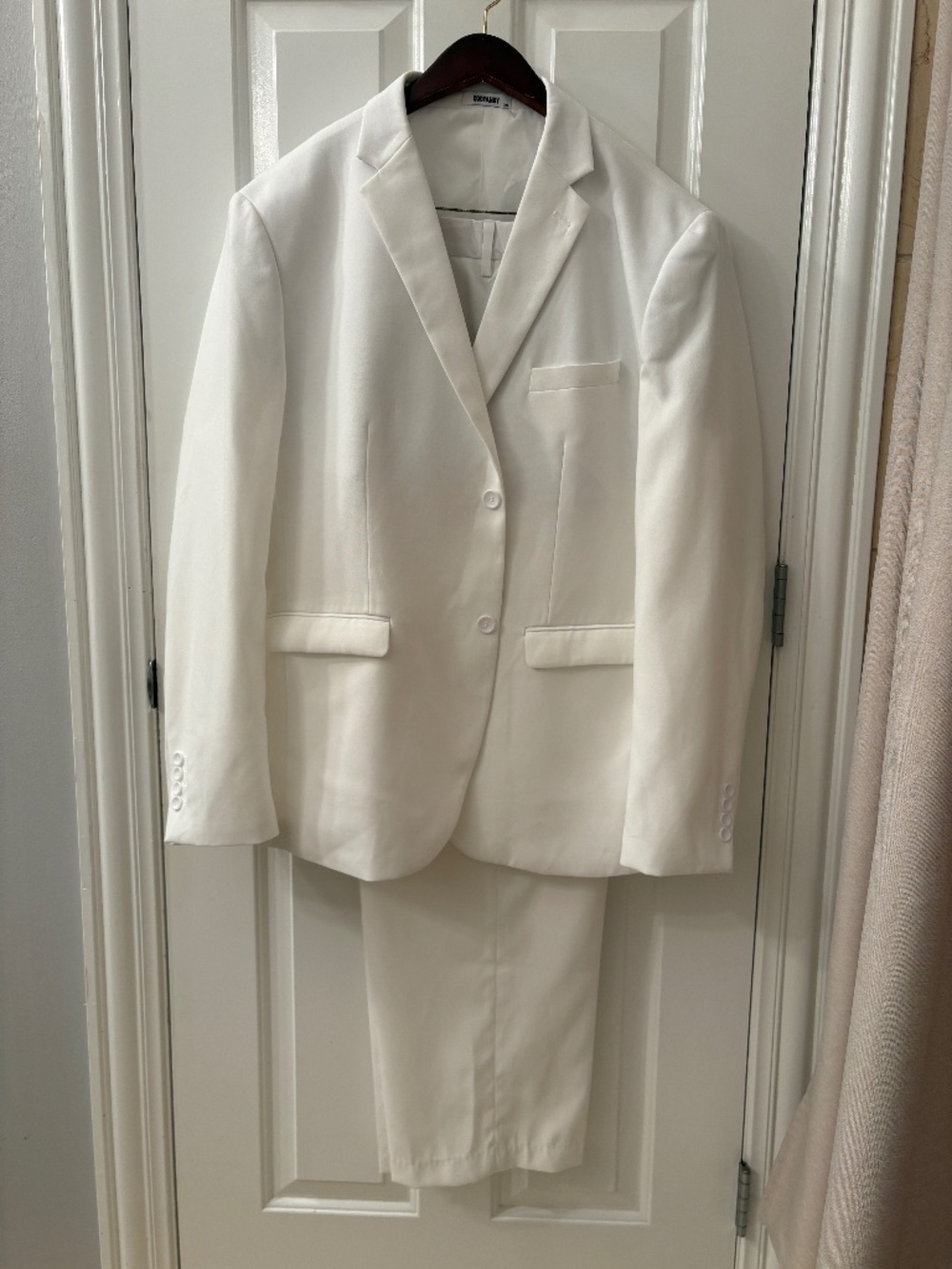 COOFANDY White 2 Piece Suit - Size 2XL - Picture 2 of 10